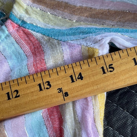 Tobi Crop Top Womens Size Extra Small Pastel Smocked Puff Sleeve Crop Top - Picture 10 of 11